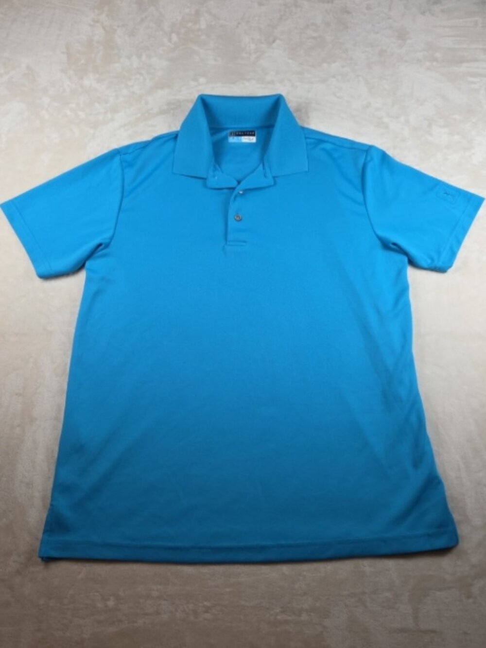 PGA Tour Airflux Men’s Polo Shirt – Size M – Turquoise